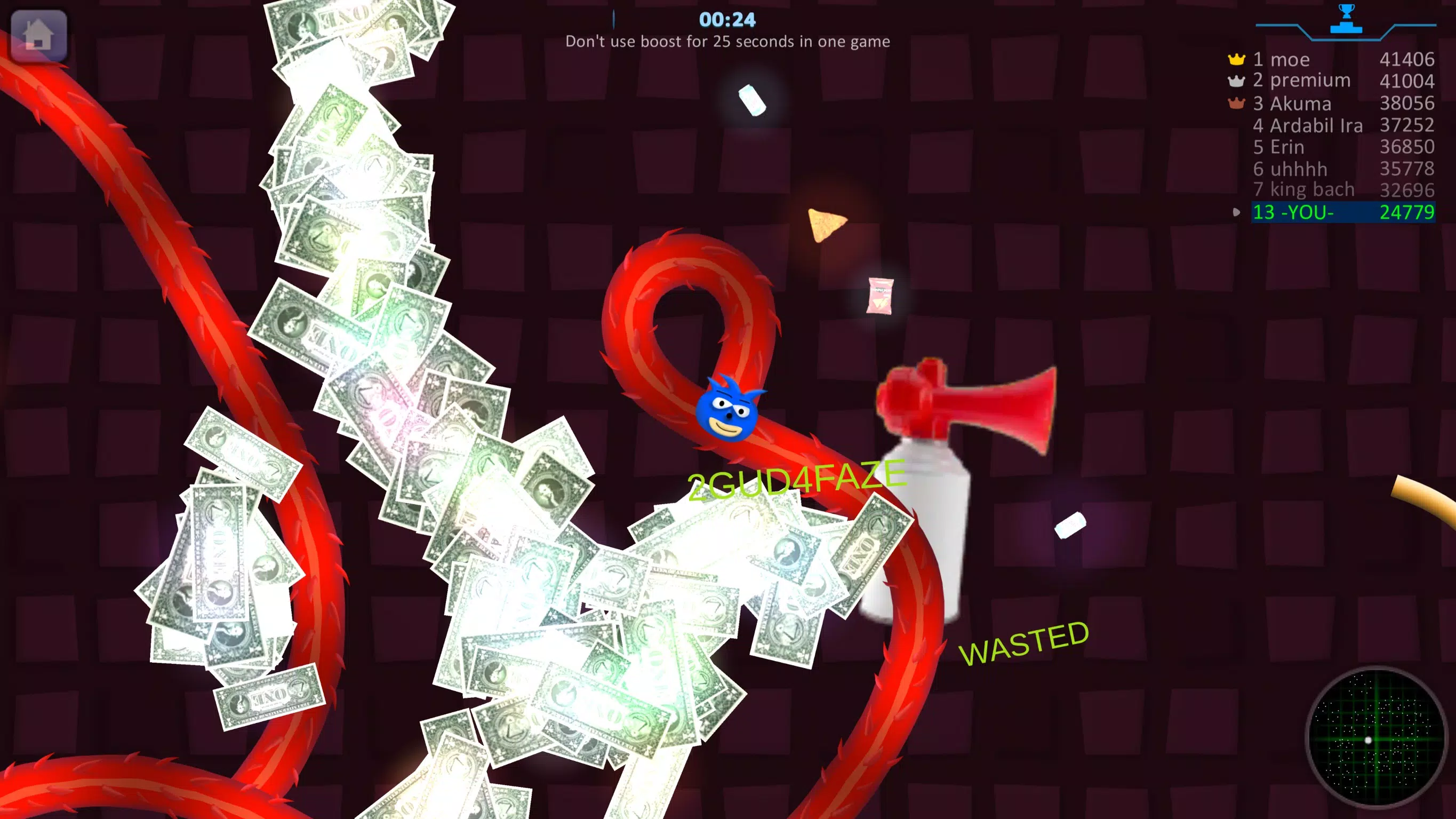 Snake Hunt: Worm io Games Zone Screenshot 1