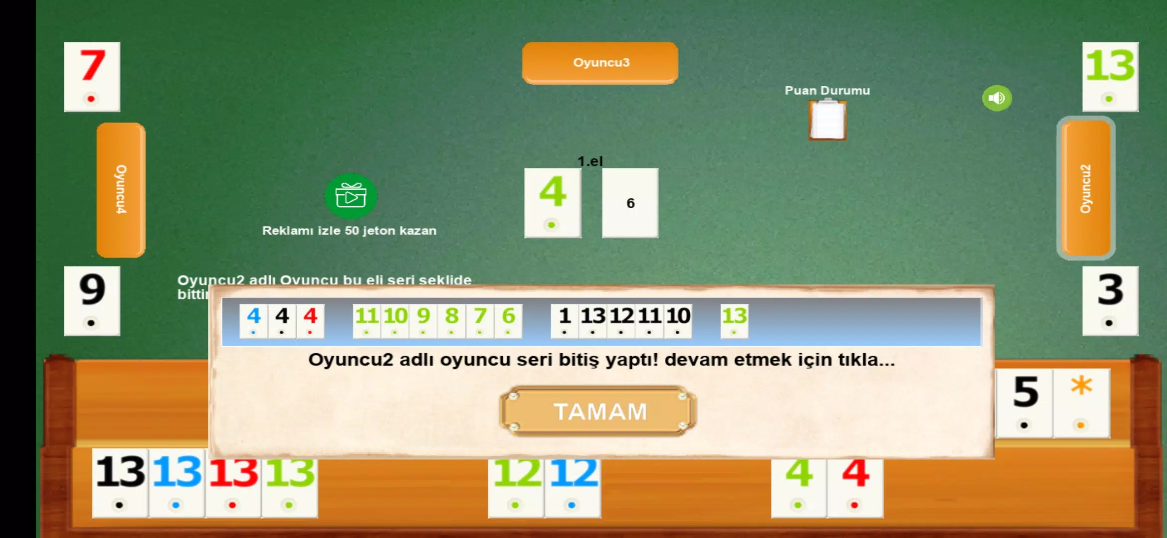 İnternetsiz Okey Capture d'écran 3