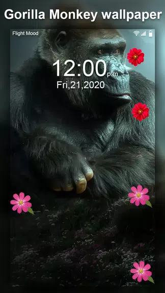 Gorilla Monkey Live Wallpaper应用截图第2张