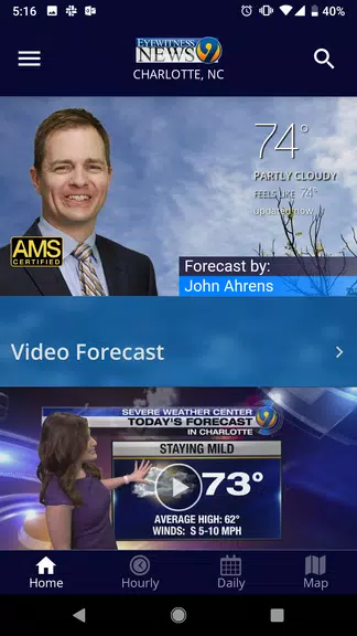 WSOC-TV Weather 스크린샷 1