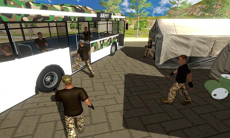 Army Bus Driving Simulator स्क्रीनशॉट 0