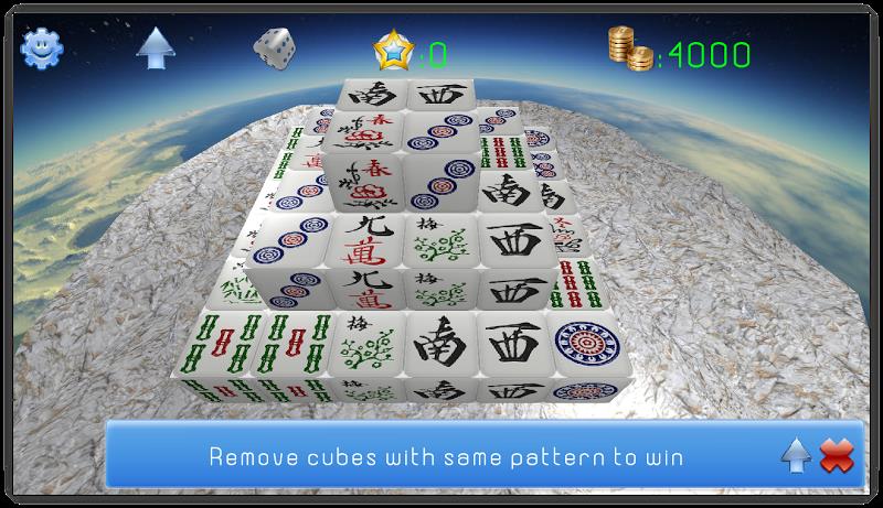 Mahjong 3D Cube Solitaire Captura de pantalla 0