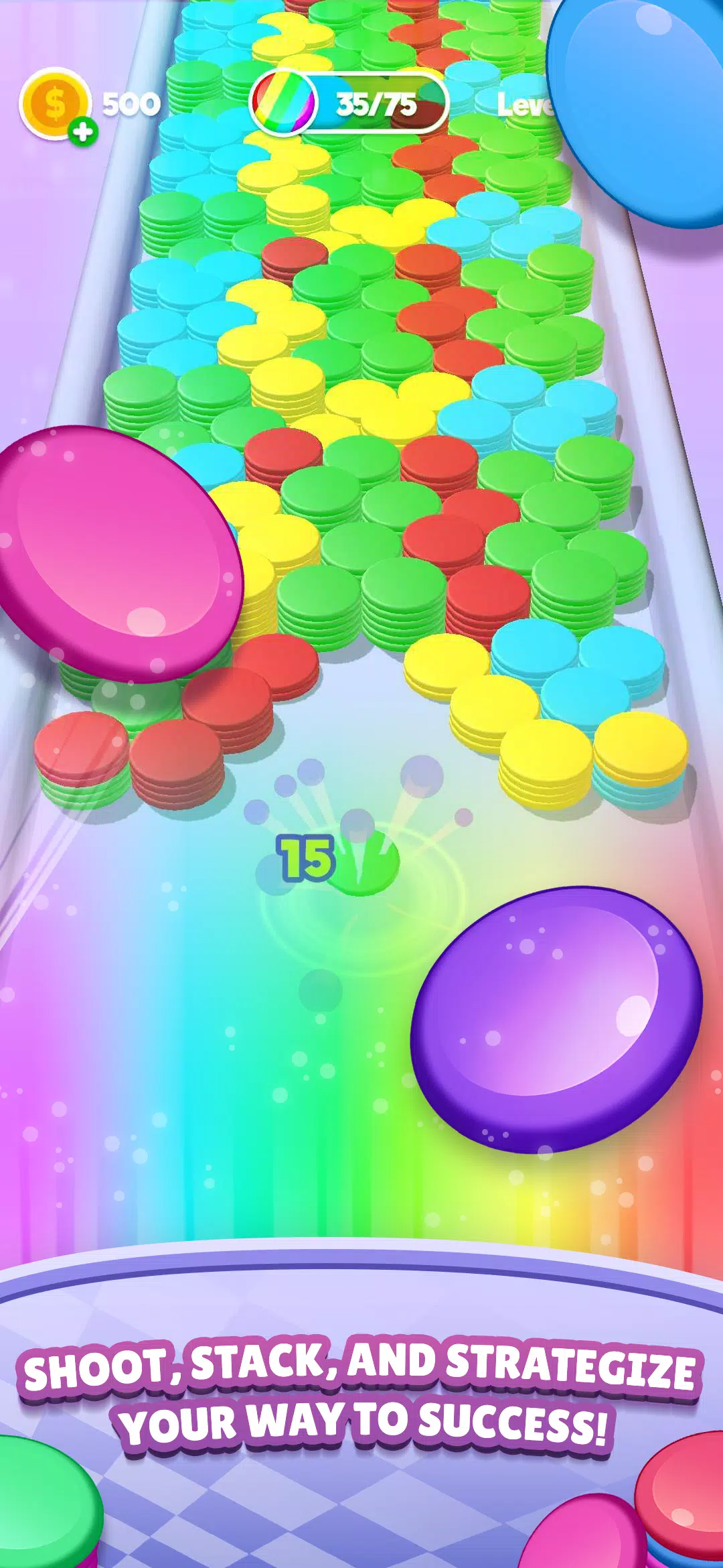 Stack Blast - Disk Shooter Captura de pantalla 2