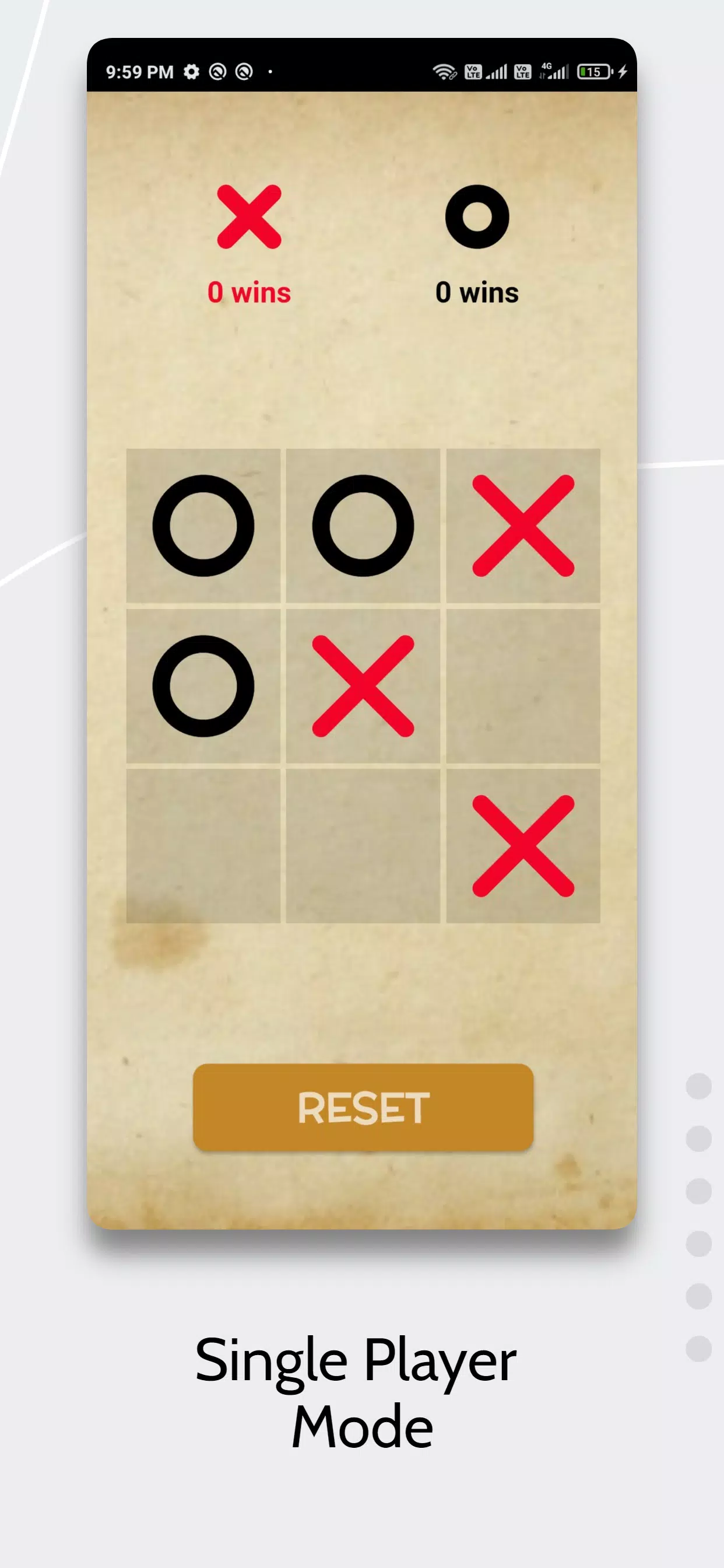 Tic Tac Toe AI Game ဖန်သားပြင်ဓာတ်ပုံ 1