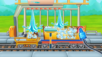 Truck wash train builder game Screenshot 1