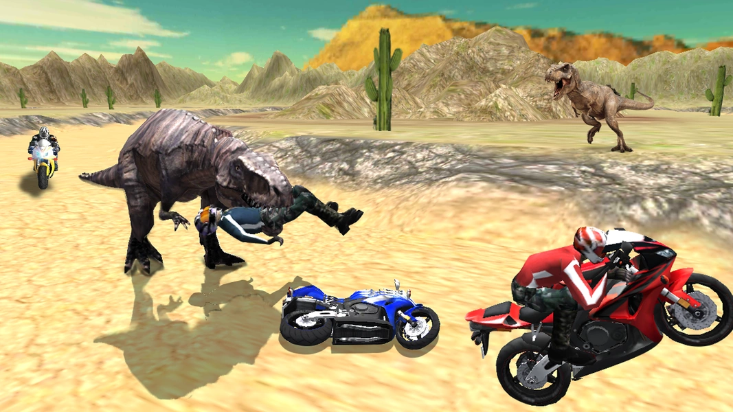 Dino World Bike Race Game - Jurassic Adventure Ekran Görüntüsü 3