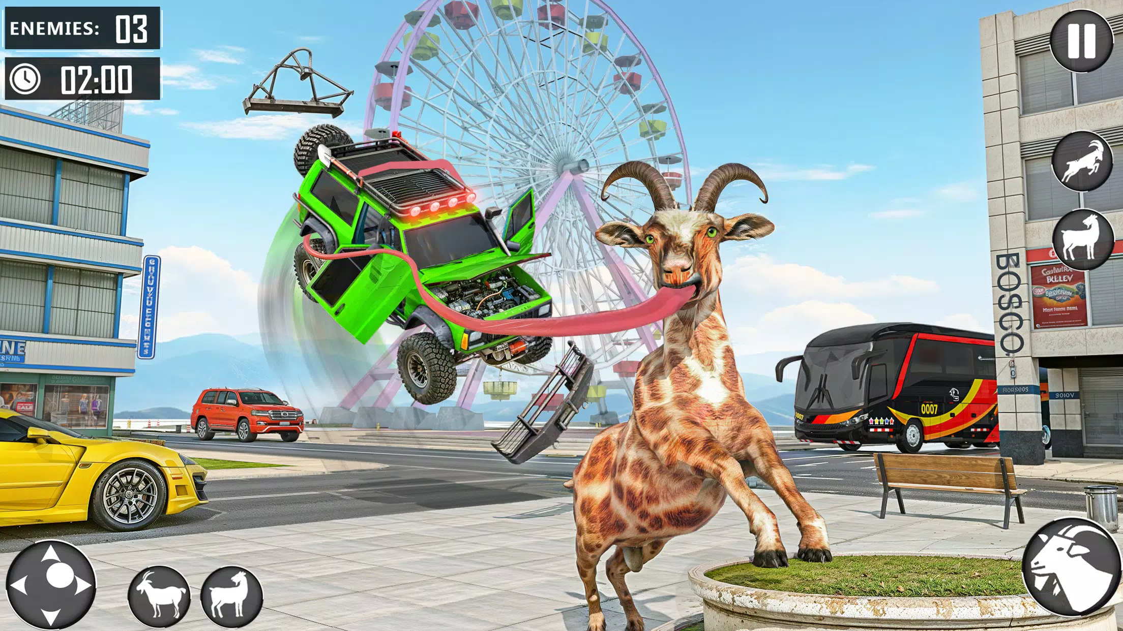 Angry Goat Fun Simulator Ảnh chụp màn hình 0