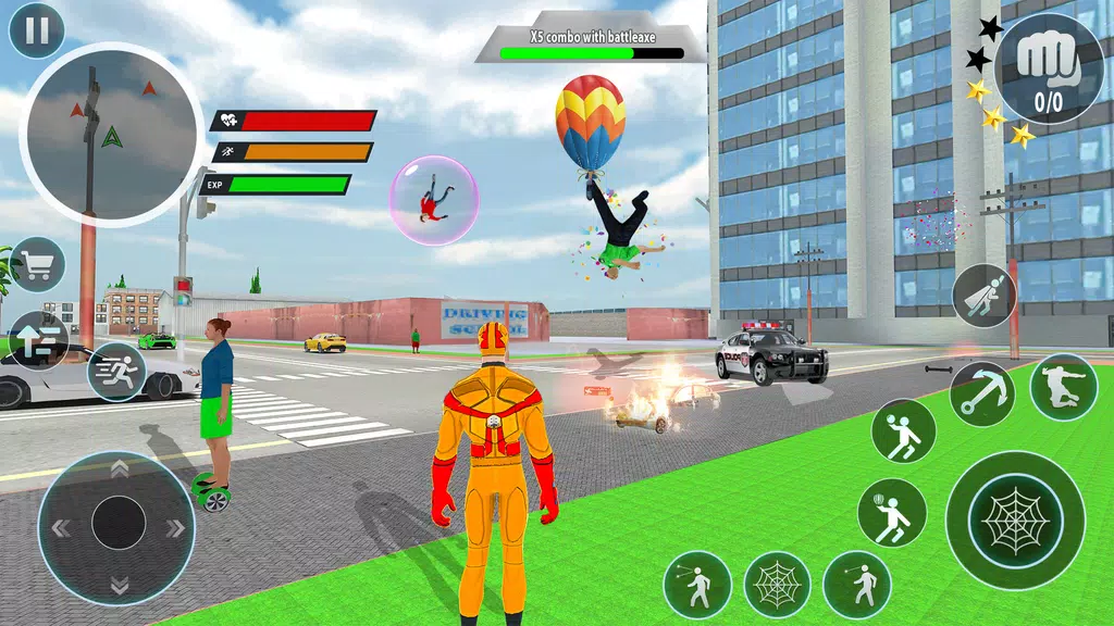 Police Robot Rope Hero Game 3d ภาพหน้าจอ 3