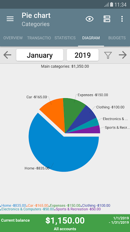 My Budget Book Screenshot 1