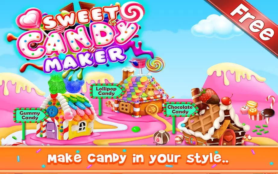 Sweet Candy Maker - Candy Game स्क्रीनशॉट 0