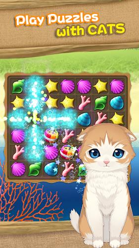 Cat Island Diary~Happy Match 3 Zrzut ekranu 1