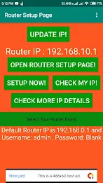 Router Setup Page - WiFi Passw Captura de pantalla 1