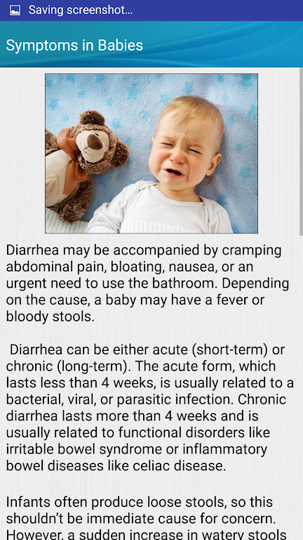 Diarrhea and Dehydration Help स्क्रीनशॉट 2