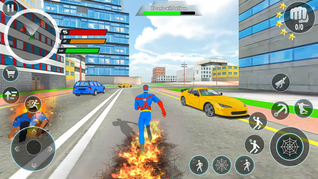 Police Robot Rope Hero Game 3d ภาพหน้าจอ 0