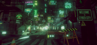 VR Cyberpunk City Zrzut ekranu 2