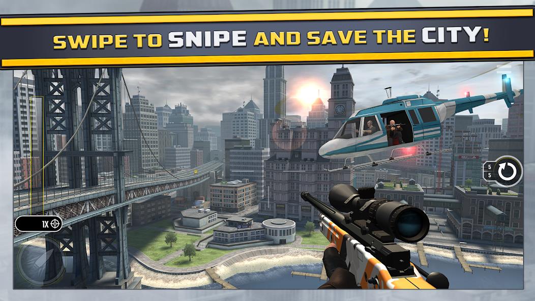 Pure Sniper: Gun Shooter Games Mod ဖန်သားပြင်ဓာတ်ပုံ 0