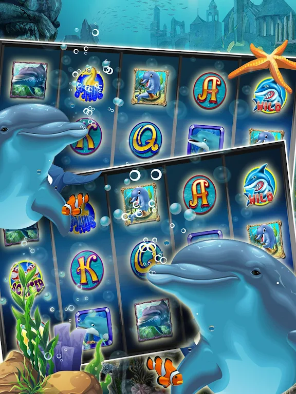 Lucky Dolphin Slots: Free Casino Slot Machines Schermafbeelding 0