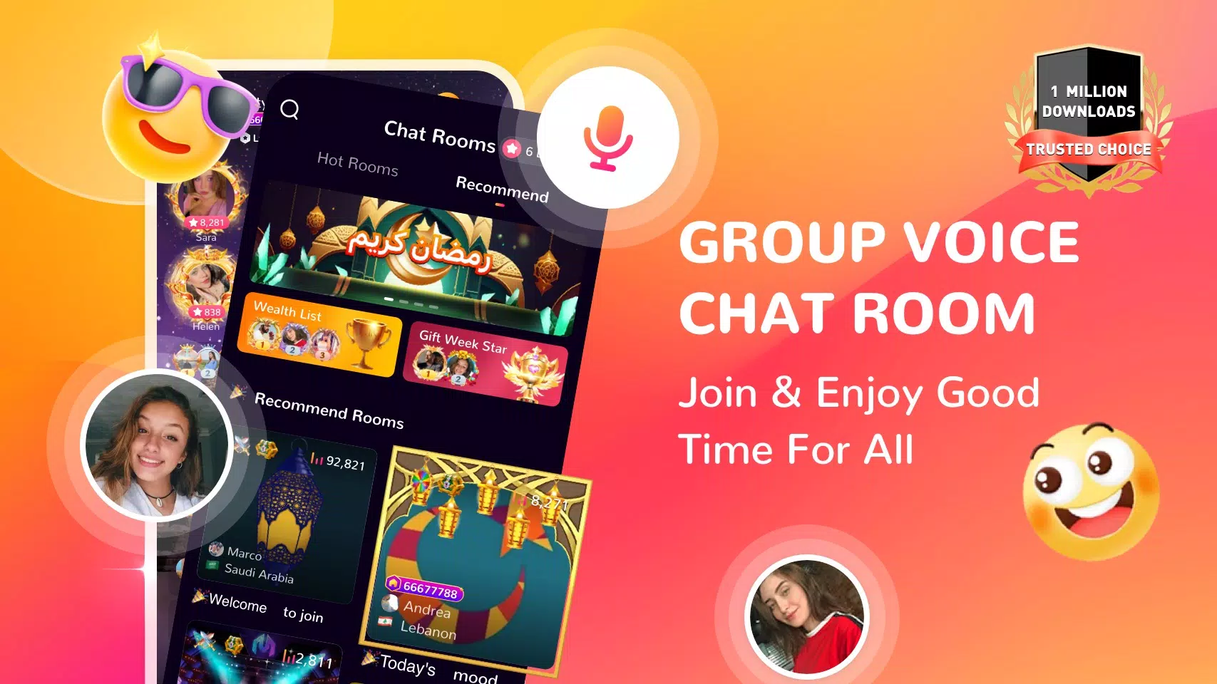 Honey Jar - Voice Chat & Party应用截图第0张