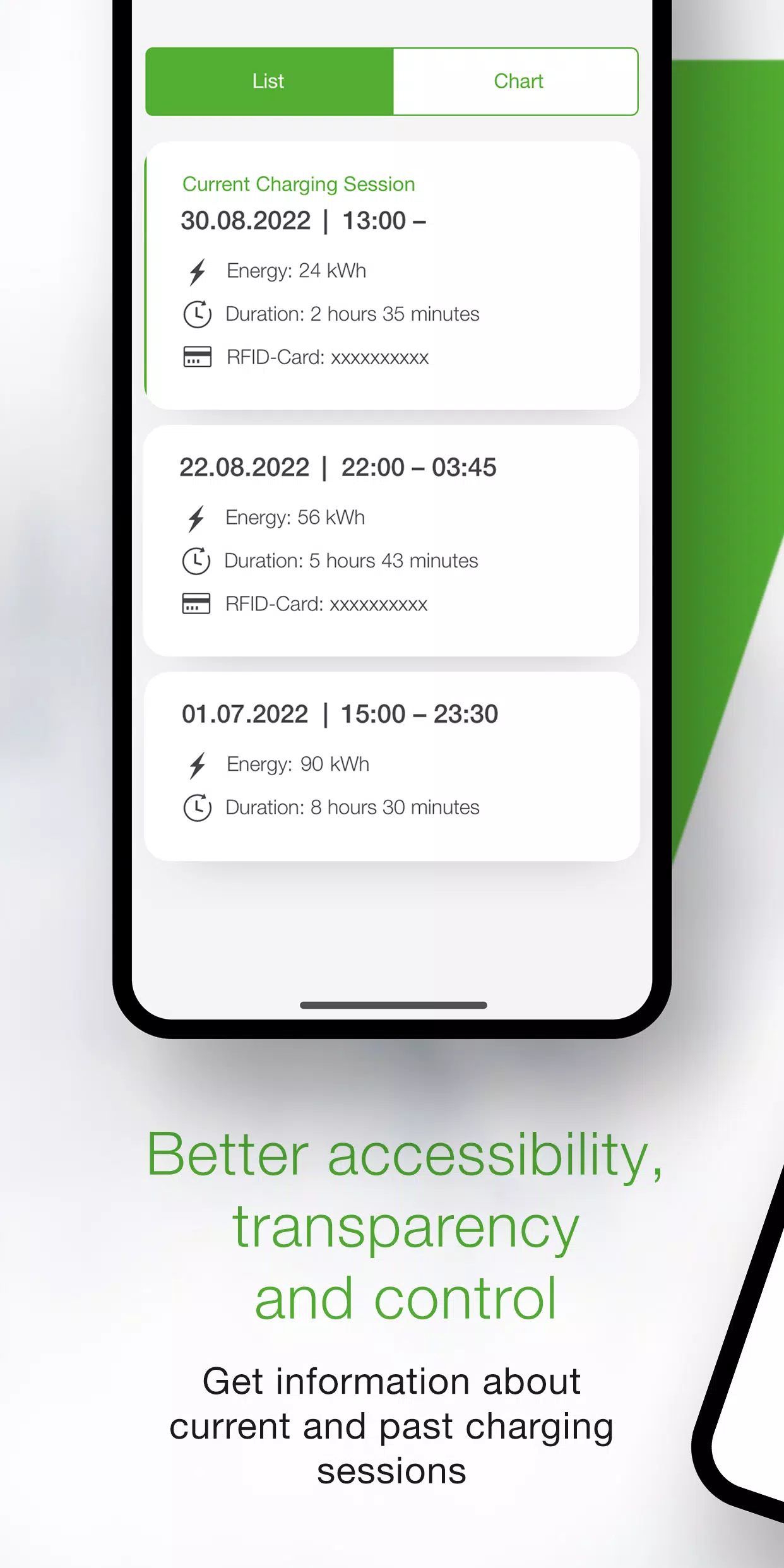 KEBA eMobility App Schermafbeelding 1