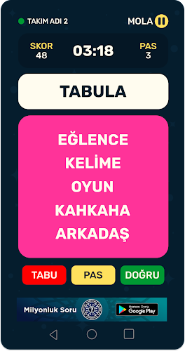 Tabula -Tabu Kelime Oyunu 2024 Screenshot 0