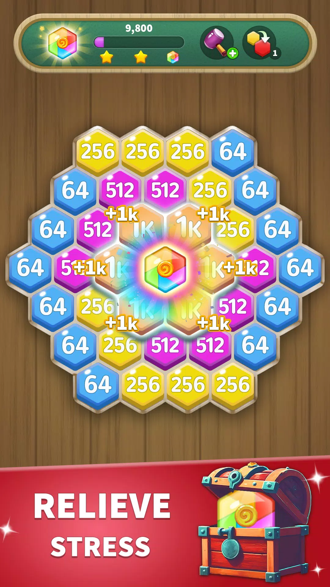 Hexa Connect: 2048 Puzzle Tangkapan skrin 2