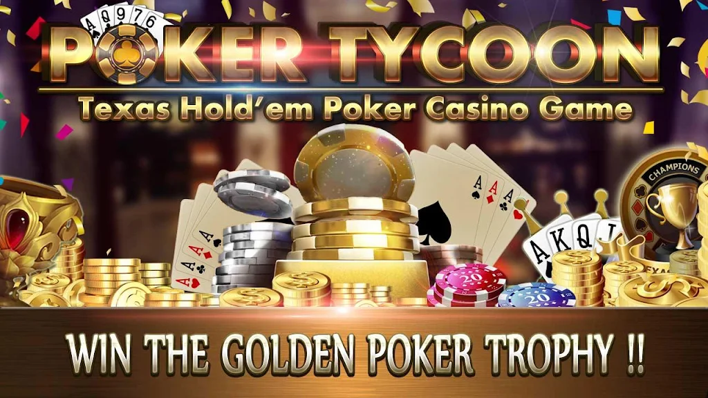Poker Tycoon - Texas Hold'em Poker Casino Game स्क्रीनशॉट 0