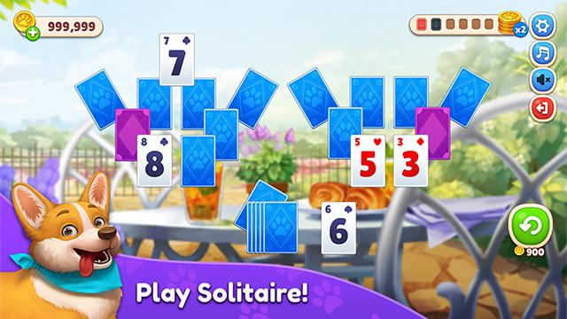 Piper's Pet Cafe - Solitaire स्क्रीनशॉट 1