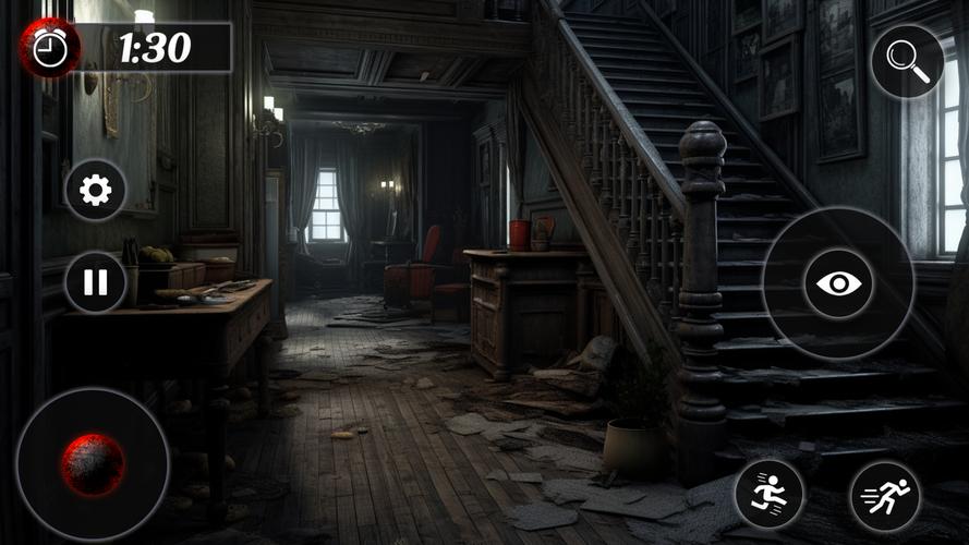 Evil Scary Mansion Games 3D Captura de pantalla 1