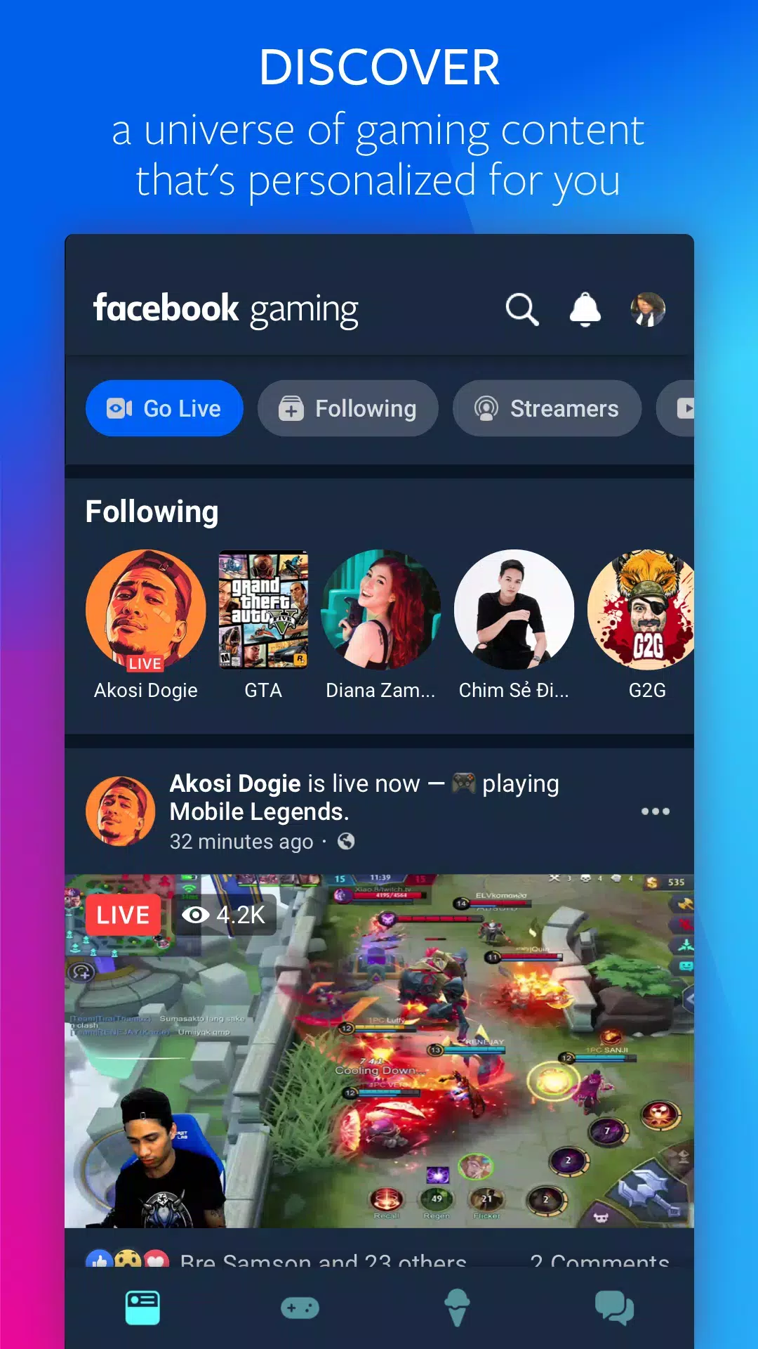 FaÇebook Gaming: Play, Watch, স্ক্রিনশট 1