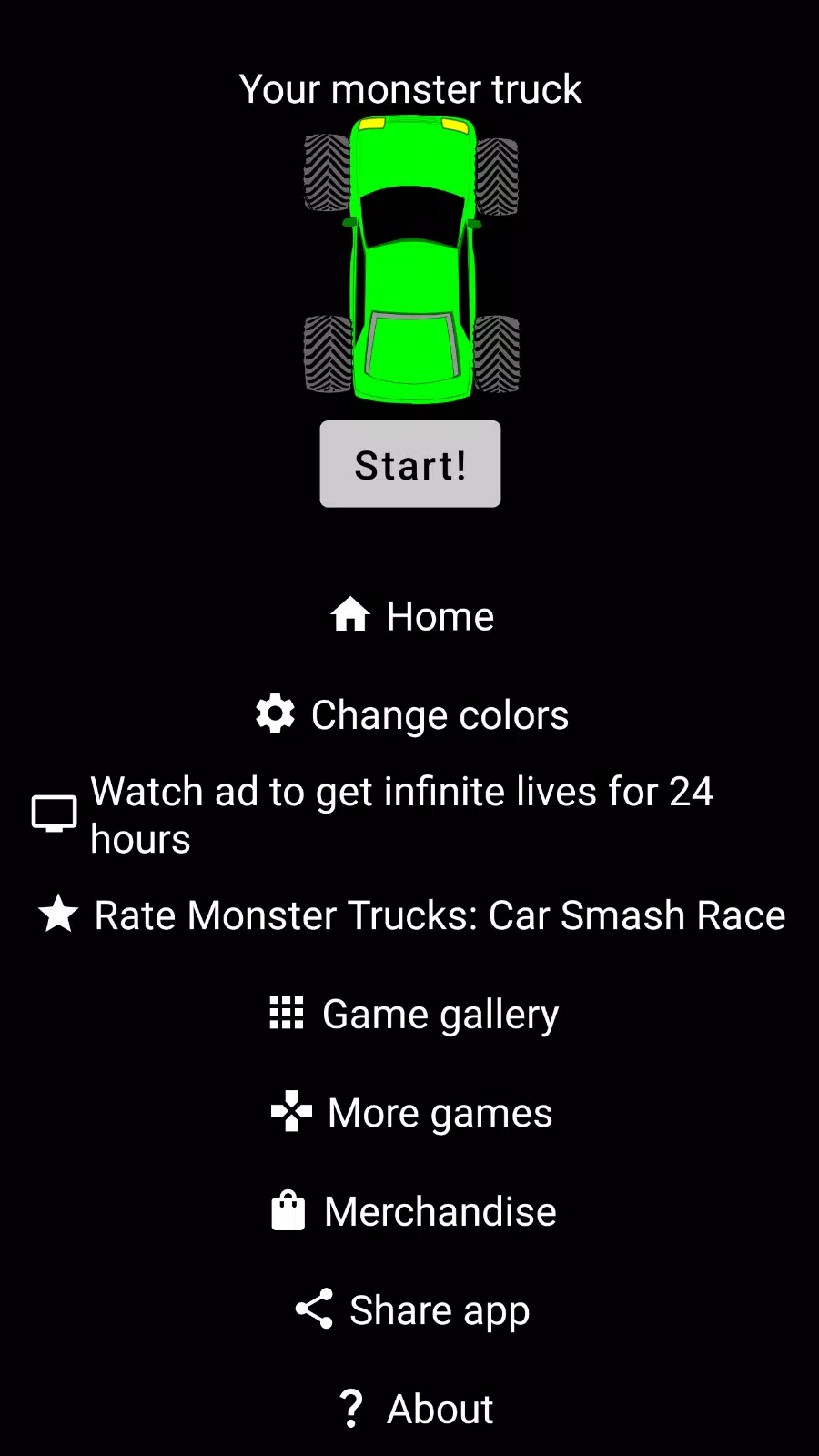 Monster Trucks: Car Smash Race スクリーンショット 1