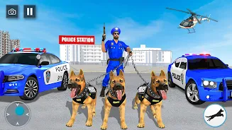 US Police Dog Crime Chase Game Zrzut ekranu 0