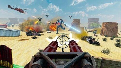 Desert Gunner Machine Gun Screenshot 0