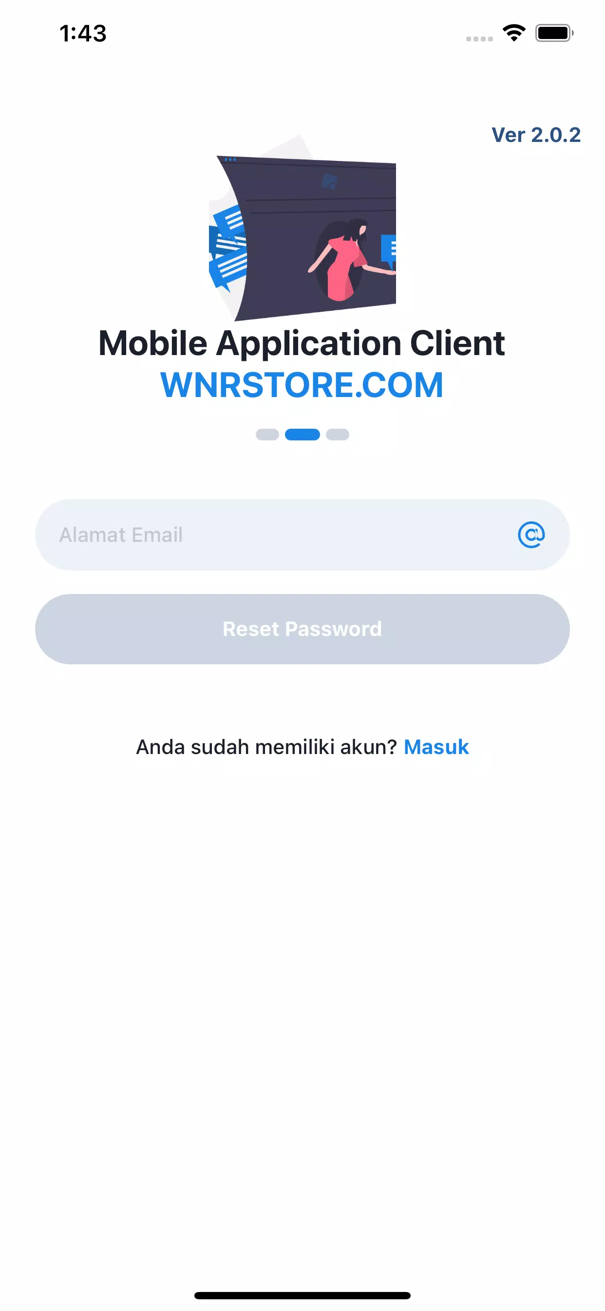 WNRStore Mobile - Jasa SMS OTP Screenshot 1