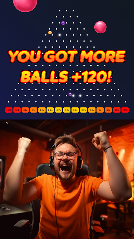 Plinko Balls - fast game Ảnh chụp màn hình 1