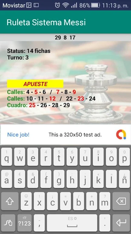 Roulette Messi System स्क्रीनशॉट 3