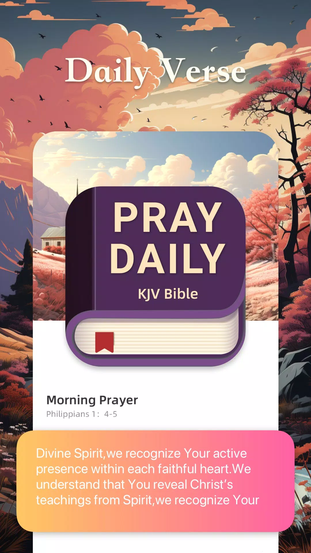 Pray Daily:KJV Bible Zrzut ekranu 0