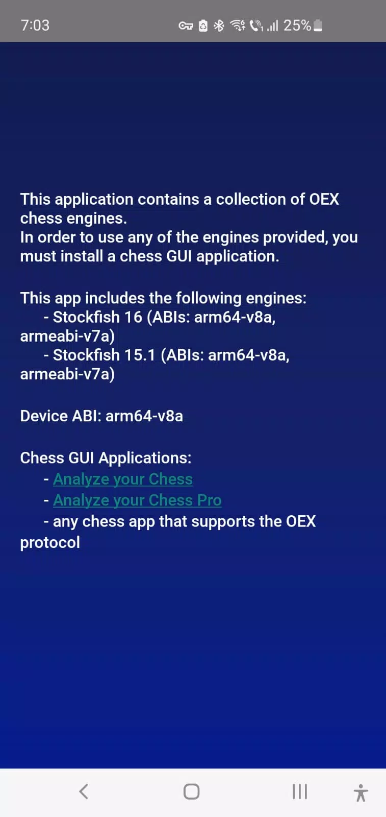 Chess Engines Скриншот 1