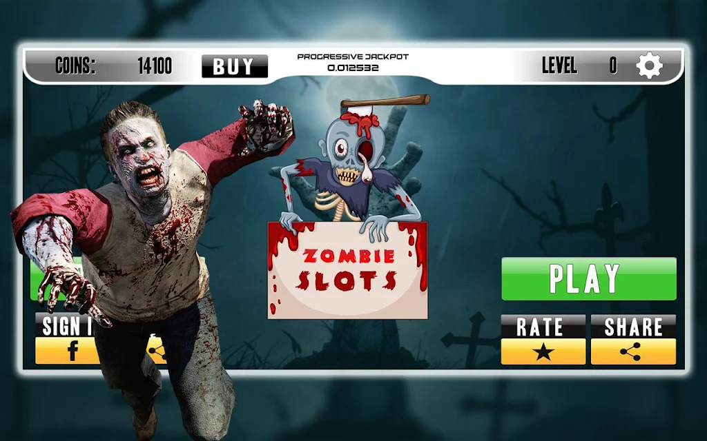 Casino Walking Zombie Slots Machine應用截圖第0張