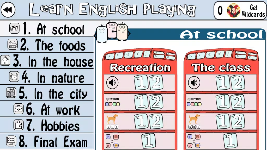 Learn English by Playing Ảnh chụp màn hình 1