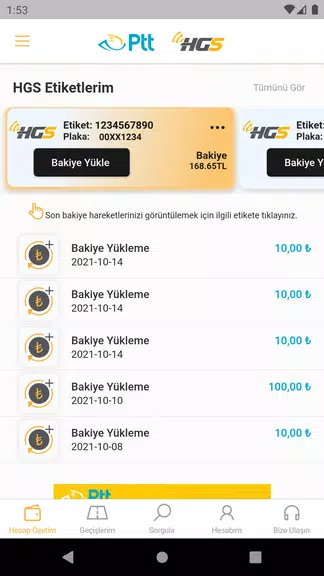 HGS - Hızlı Geçiş Sistemi Ekran Görüntüsü 1