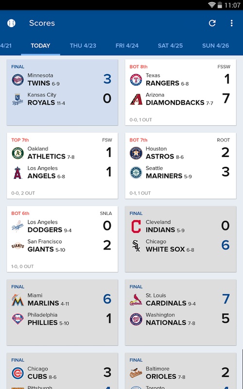 CBS Sports App: Scores & News Ekran Görüntüsü 0