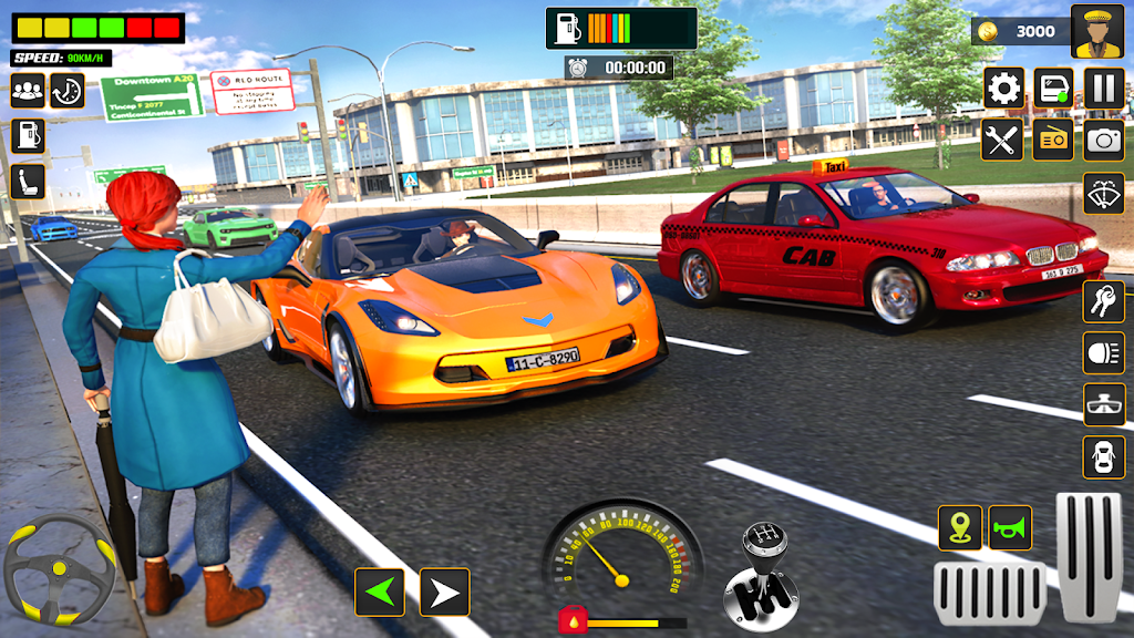 City Cab Driver Car Taxi Games Captura de pantalla 3