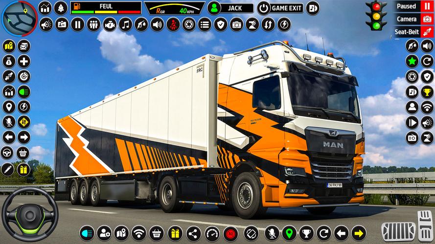 US Truck Driving 3D Truck Game Capture d'écran 0