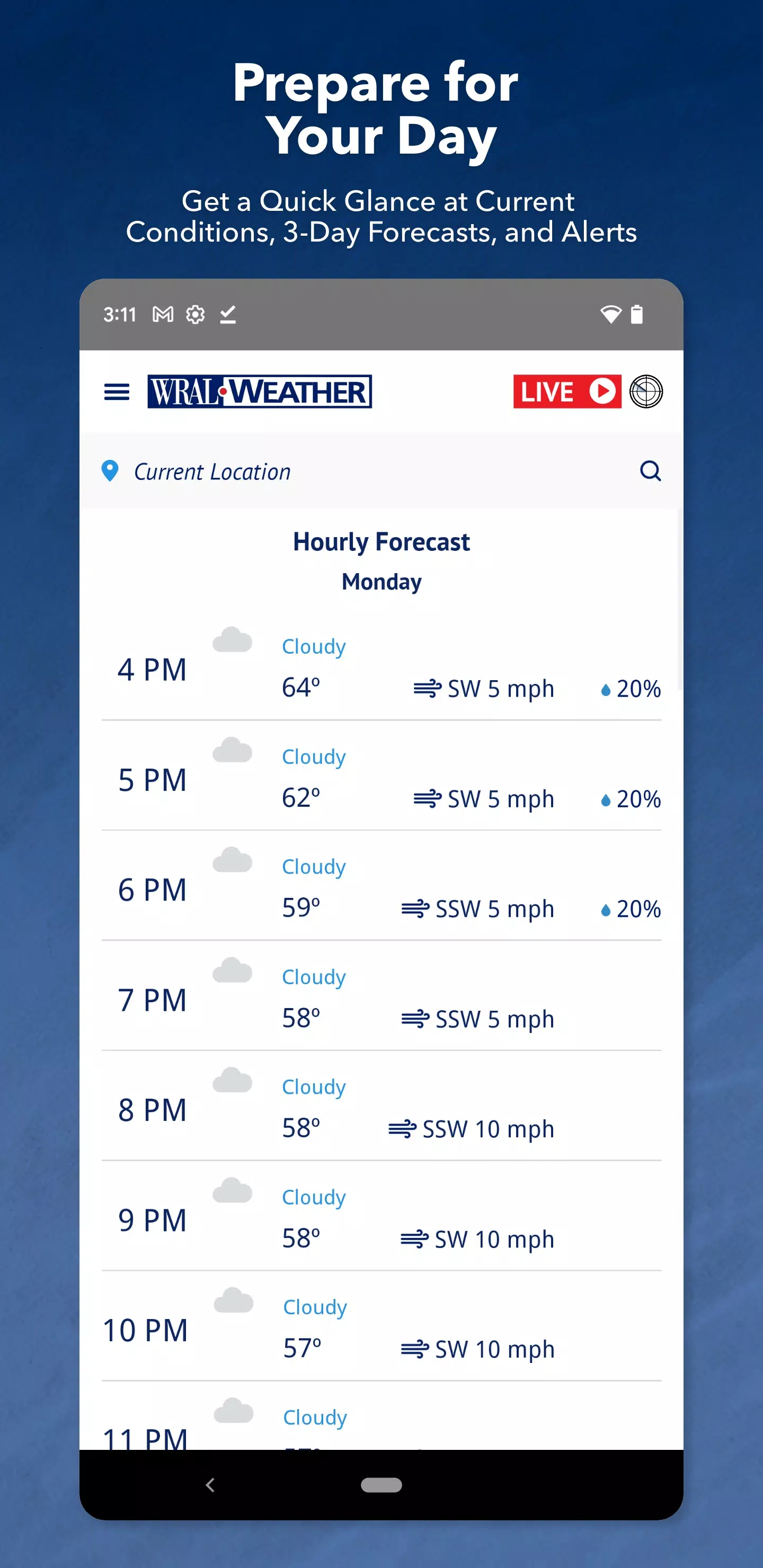 WRAL Weather应用截图第1张