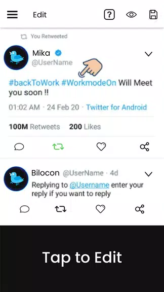 Fake Tweet-Post Creator Ekran Görüntüsü 2