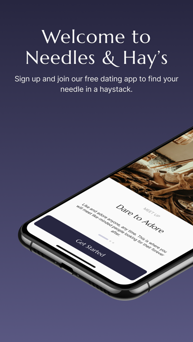 Schermata Needles and Hays Dating App 0