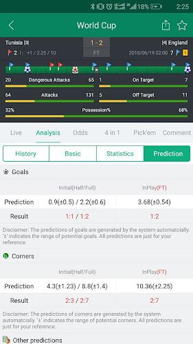 Soccer Predictions, Betting Tips and Live Scores Screenshot 1