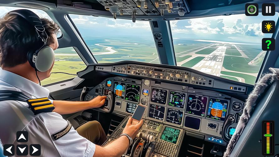 Airplane Simulator 3D Offline Captura de tela 2
