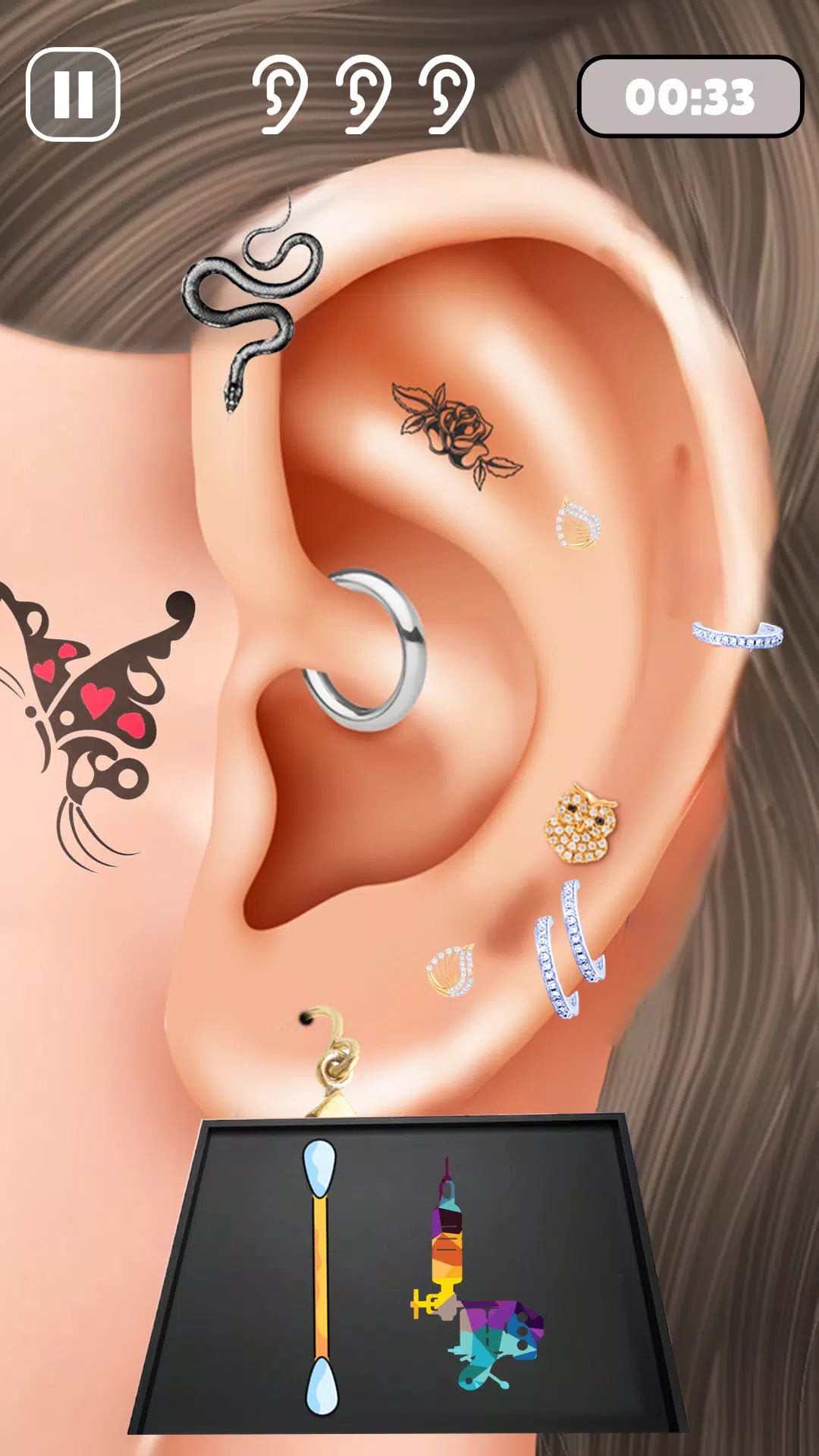 Ear Salon ASMR Doctor Game Screenshot 2