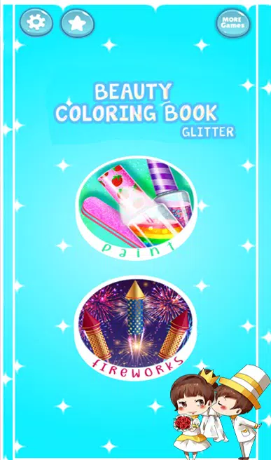Schermata Beauty Glitter coloring game 0